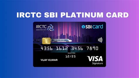 irctc smart card|IRCTC sbi platinum card.